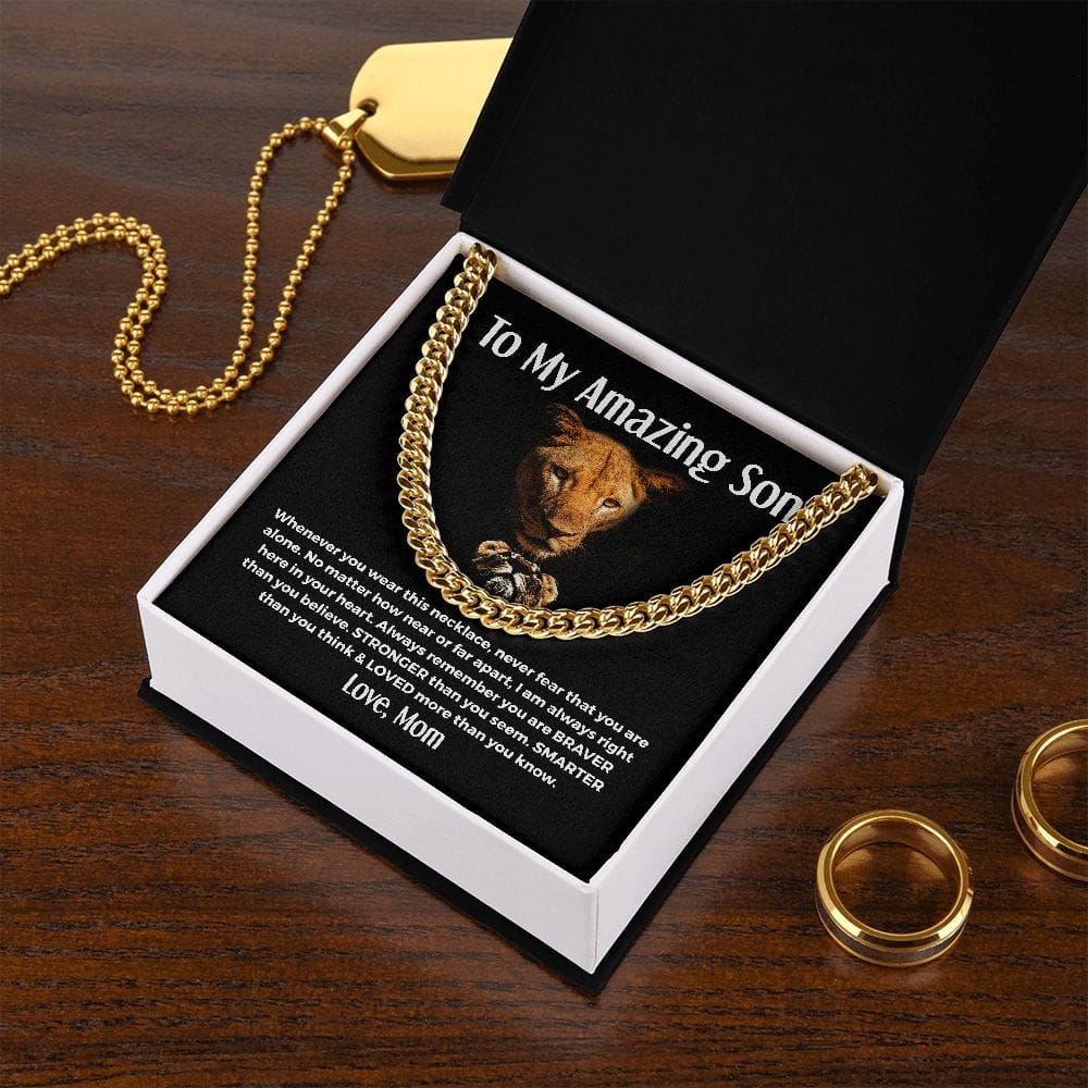 [Almost Sold Out] To My Amazing Son - Cuban Link Chain