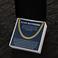 To My Boyfriend - Love Of My Life - Cuban Link Chain