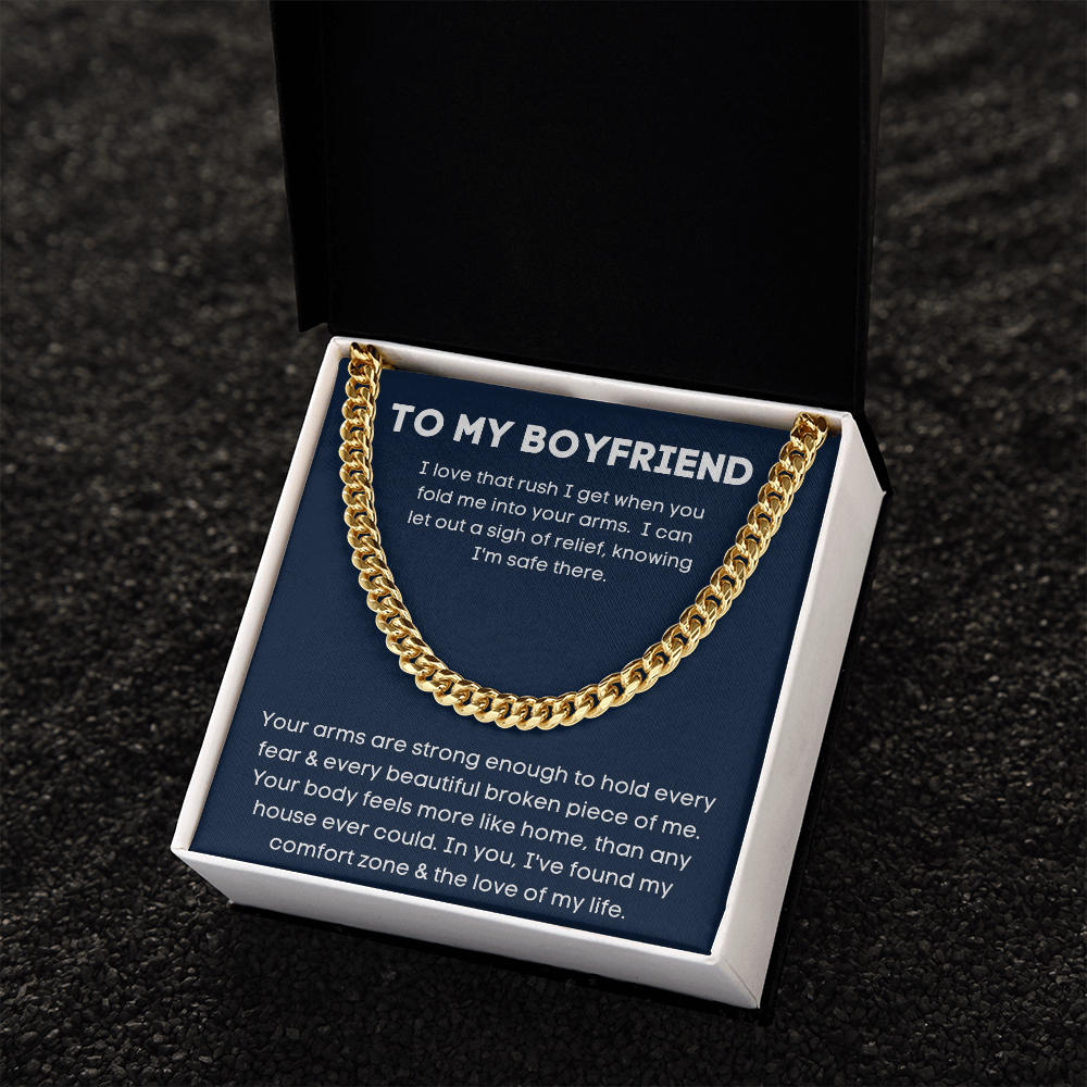 To My Boyfriend - Love Of My Life - Cuban Link Chain