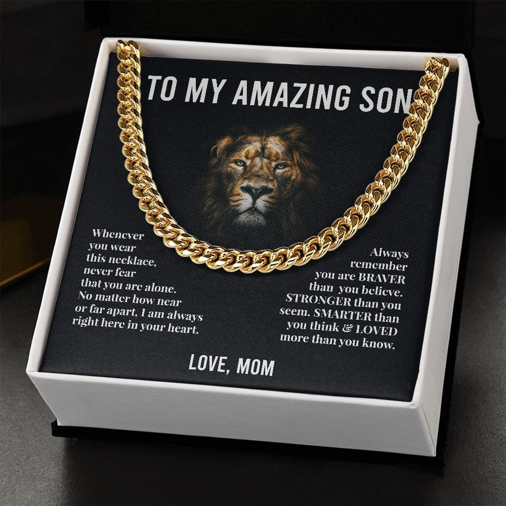 [Almost Sold Out] To My Amazing Son - Cuban Link Chain