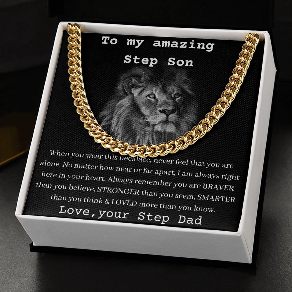 To My Amazing Step Son - When You Wear This Necklace