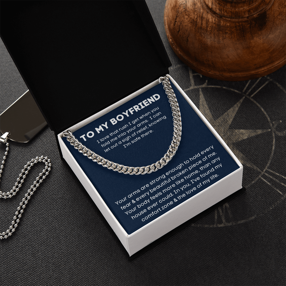 To My Boyfriend - Love Of My Life - Cuban Link Chain
