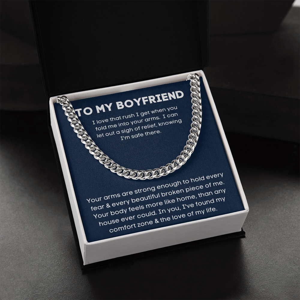 To My Boyfriend - Love Of My Life - Cuban Link Chain