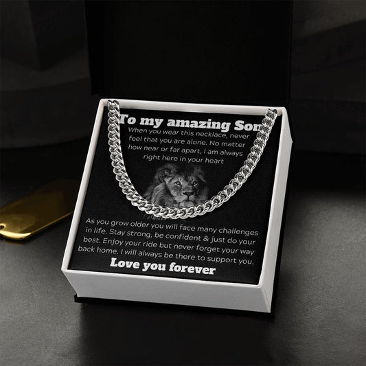 To My Amazing Son - Love You Forever - Cuban Link Chain