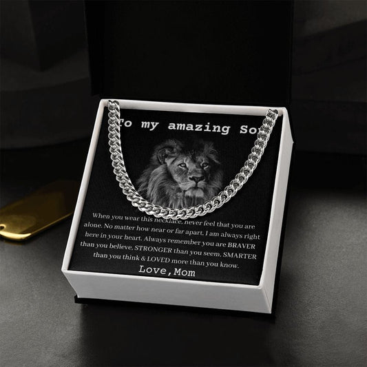 [Almost Sold Out] To My Amazing Son - Cuban Link Chain Necklace