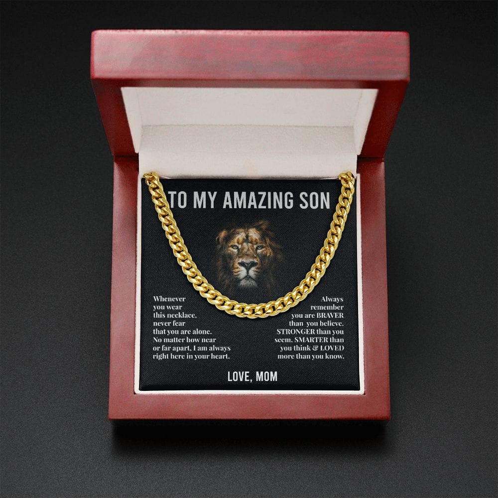 [Almost Sold Out] To My Amazing Son - Cuban Link Chain