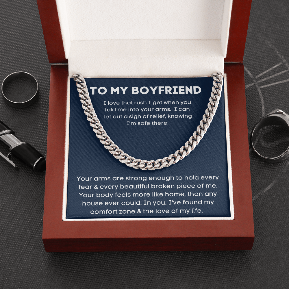 To My Boyfriend - Love Of My Life - Cuban Link Chain