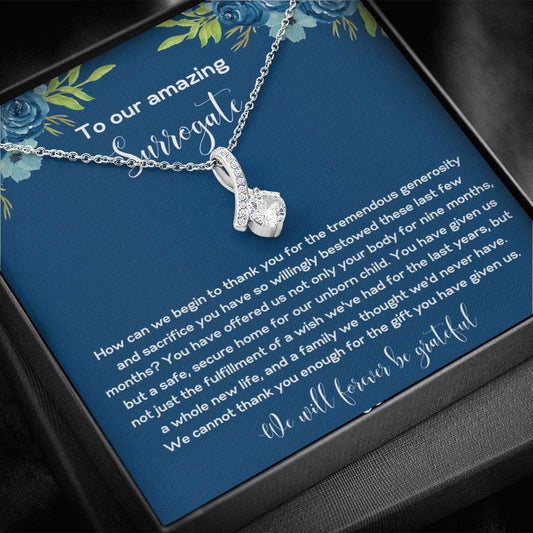 To Our Amazing Surrogate - How Can We Begin - Alluring Beauty Necklace