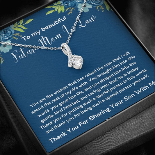 To My Beautiful Future Mom In Law - Alluring Beauty Necklace