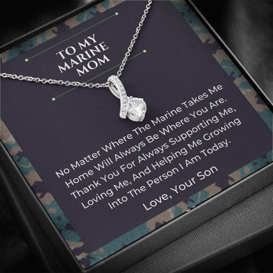 To My Marine Mom - Alluring Beauty Necklace