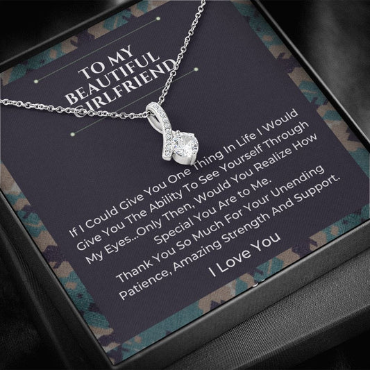 To My Beautiful Girlfriend - Alluring Beauty Necklace
