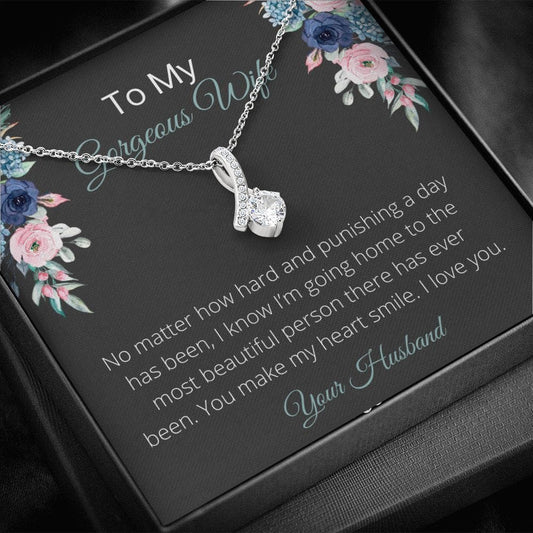 To My Gorgeous Wife - Alluring Beauty Necklace