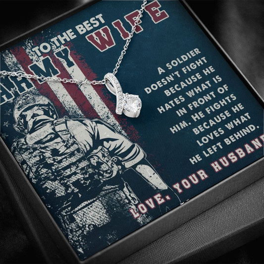 To The Best Army Wife - Alluring Beauty Necklace