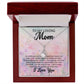 To My Loving Mom - I Love You - Alluring Beauty Necklace