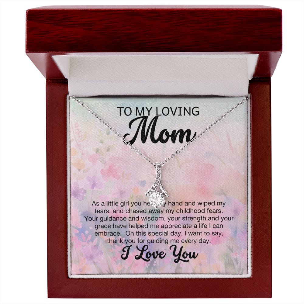 To My Loving Mom - I Love You - Alluring Beauty Necklace