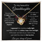 To My Beautiful Granddaughter - Always Keep Me In Your Heart - Love Knot Necklace