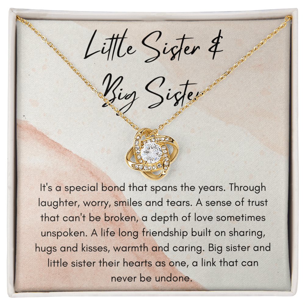 Little Sister & Big Sister - Love Knot Necklace