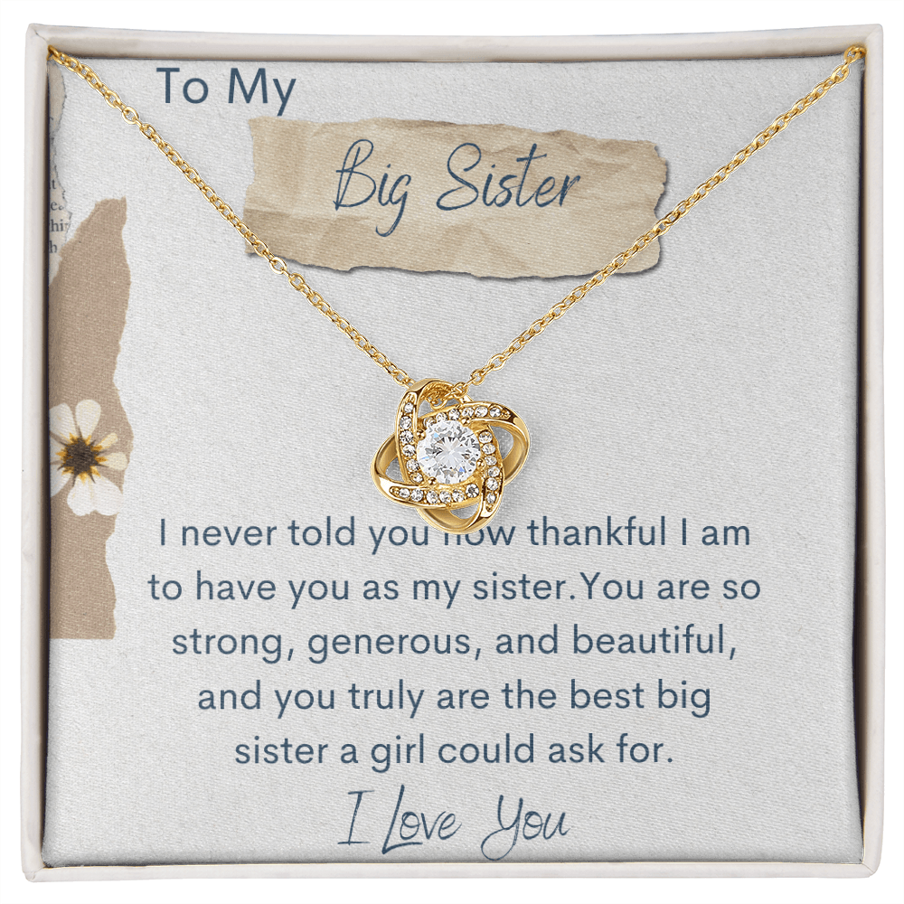 Sister Necklace, Big Sister Necklace Gift, Necklace For Sister, Birthd –  Rakva