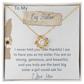 To My Big Sister - I Never Told You - Love Knot Necklace