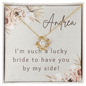 I'm Such A Lucky Bride - Love Knot Necklace