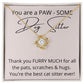 You Are A Paw - Some Dog Sitter - Love Knot Necklace