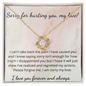 Sorry For Hurting You My Love - Love Knot Necklace