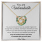 You Are Unbreakable - Great Warrior - Love Knot Necklace
