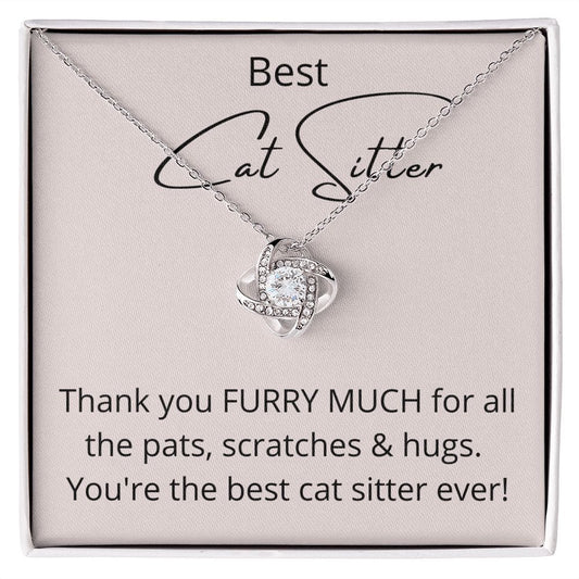 Best Cat Sitter - Love Knot Necklace