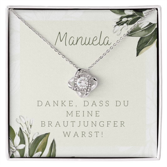 Danke Dass Du Meine Brautjunger Warst - Love Knot Necklace