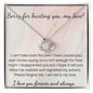 Sorry For Hurting You My Love - Love Knot Necklace