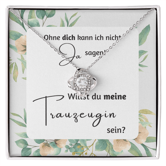 Ohne Dich Kann Ich Nicht Ja Sagen - Love Knot Necklace