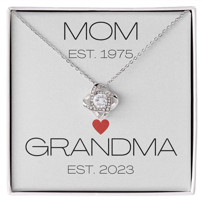 Mom - Grandma - Love Knot Necklace