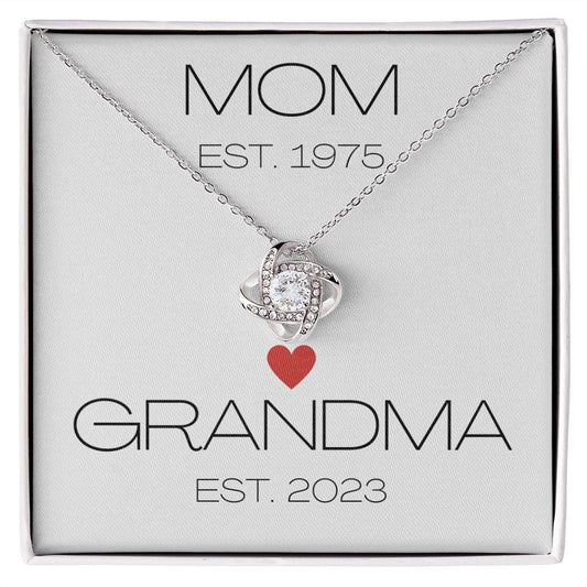 Mom - Grandma - Love Knot Necklace