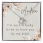 I'm Such A Lucky Bride - Love Knot Necklace