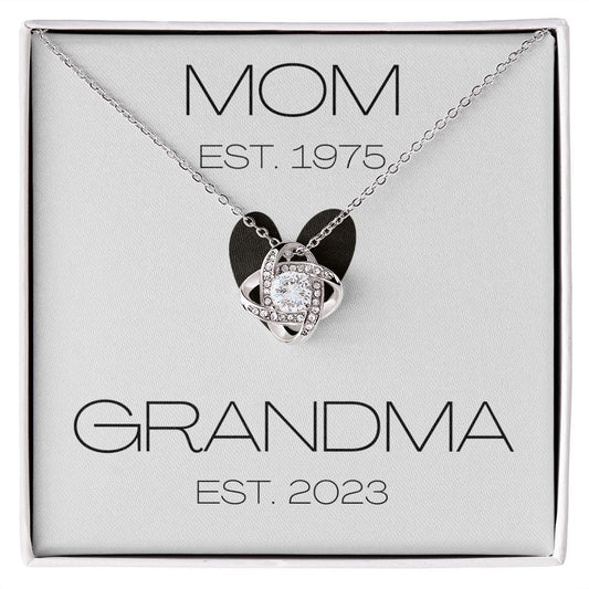 Mom - Grandma - Love Knot Necklace