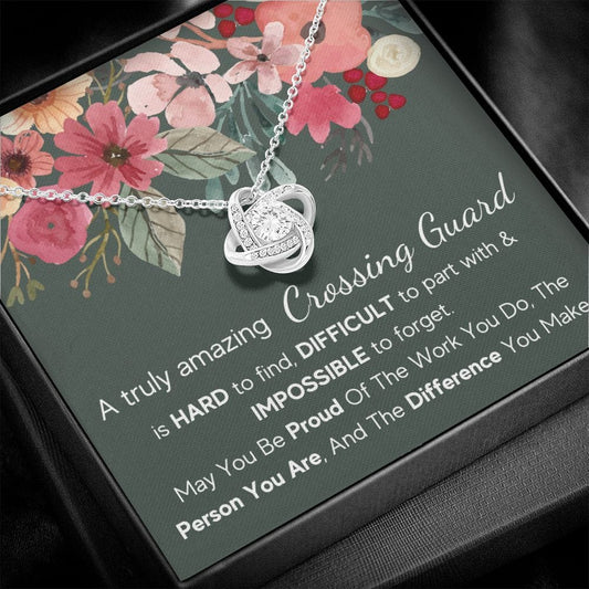 A Truly Amazing Crossing Guard - Love Knot Necklace