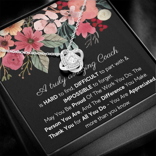 A Truly Amazing Coach - Love Knot Necklace