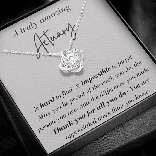 A Truly Amazing Actuary - Love Knot Necklace
