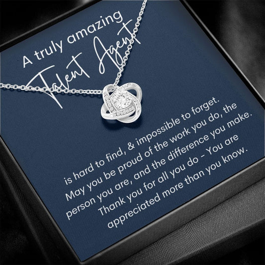 A Truly Amazing Talent Agent - Love Knot Necklace