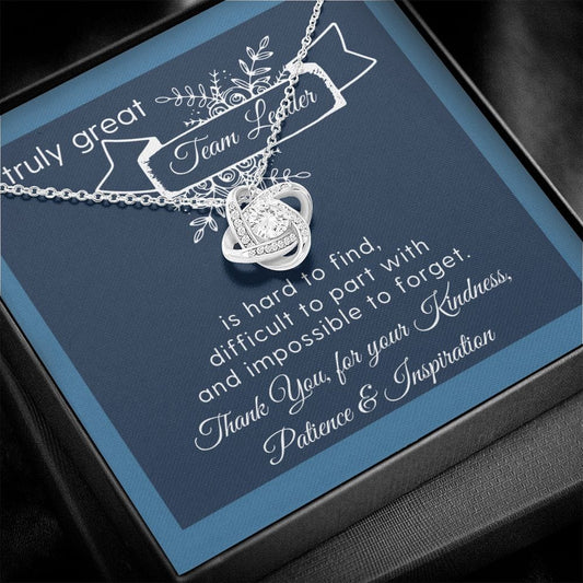 A Truly Amazing Team Leader - Love Knot Necklace