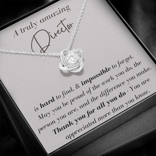 A Truly Amazing Director - Love Knot Necklace