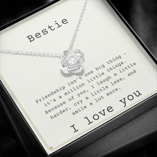 Bestie - Friendship - Love Knot Necklace
