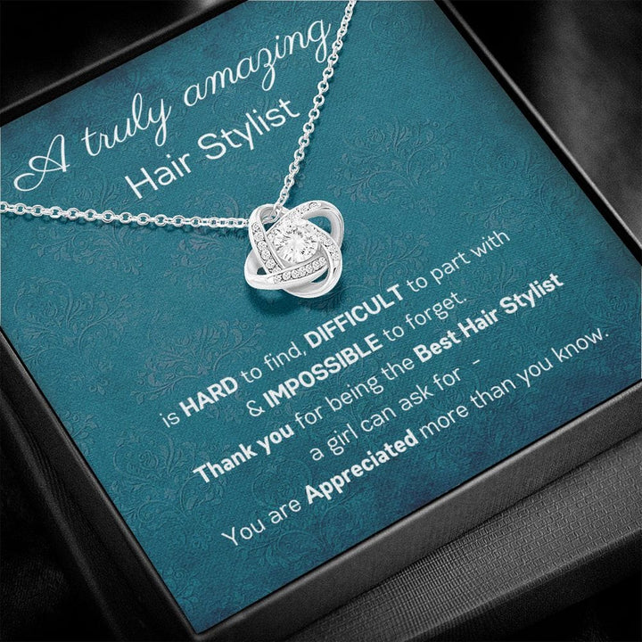 A Truly Amazing Hair Stylist - Love Knot Necklace