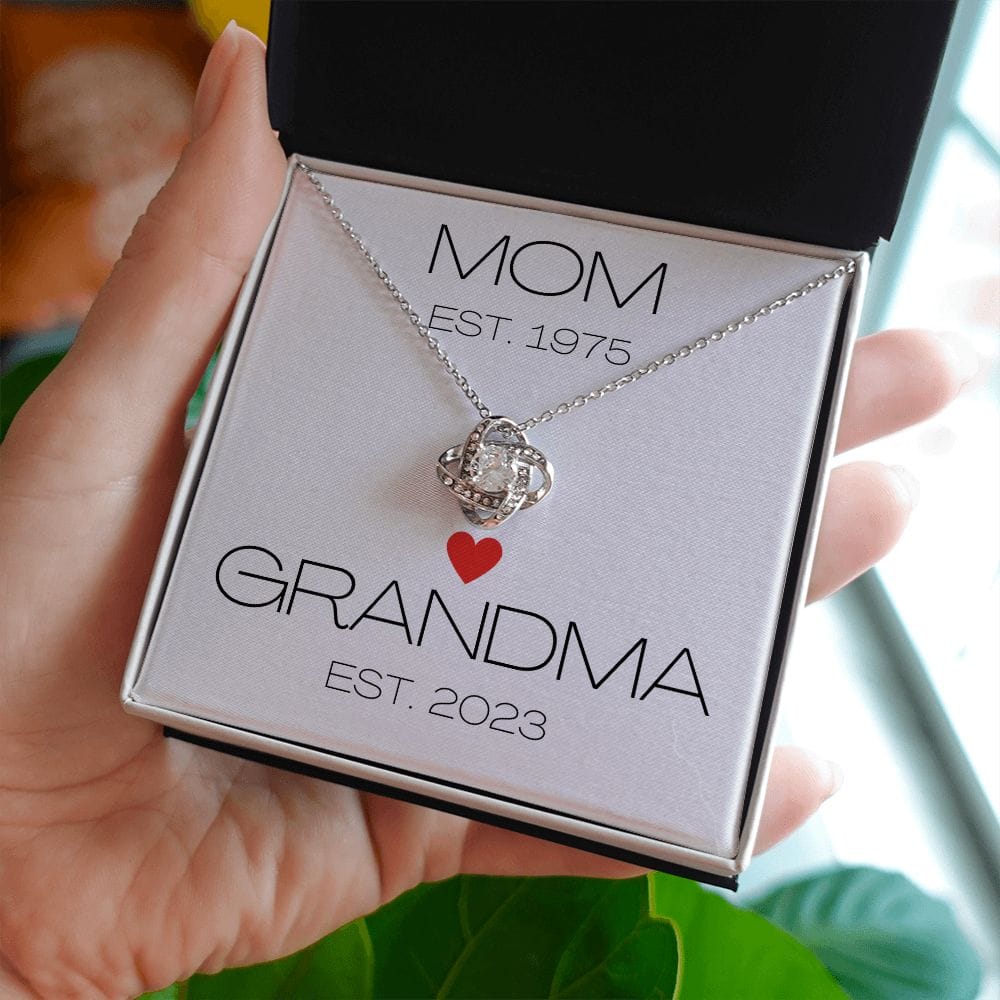 Mom - Grandma - Love Knot Necklace