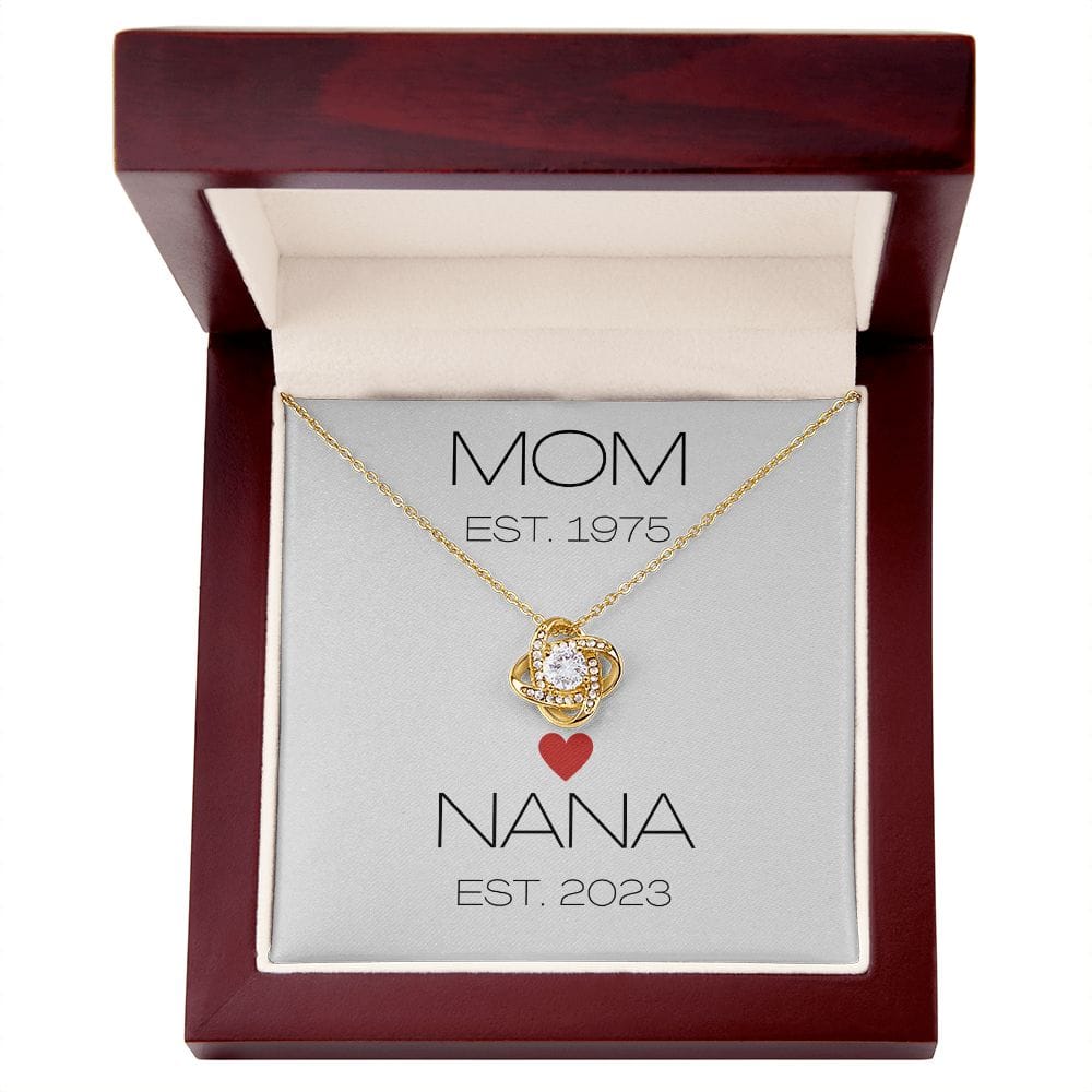Mom - Nana - Interlocking Hearts Necklace