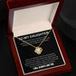 To My Daughter - Never Fear - Love Knot Necklace