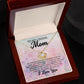 To My Loving Mom - I Love You - Love Knot Necklace