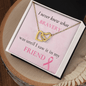 I Never Knew What Bravery Was - Interlocking Hearts Necklace