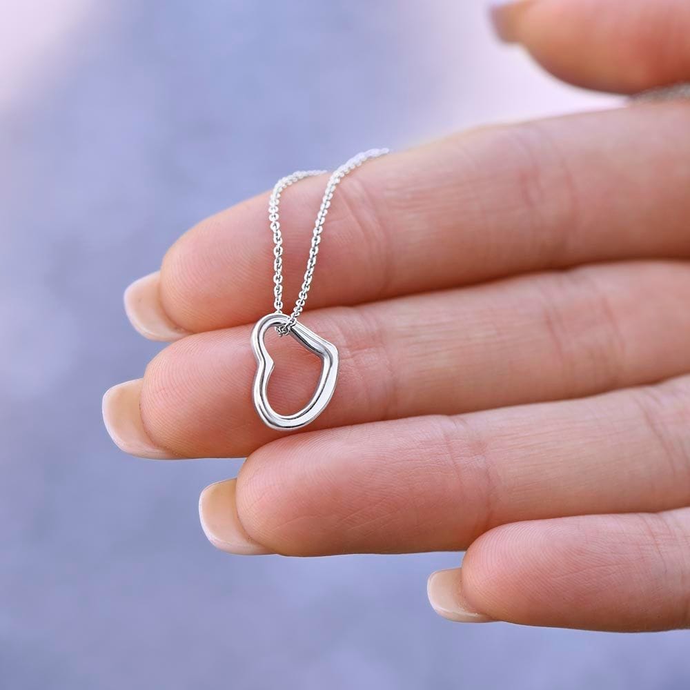 Schulkind Personalisierbar - Delicate Heart Necklace