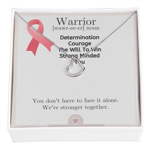 Warrior - Delicate Heart Necklace